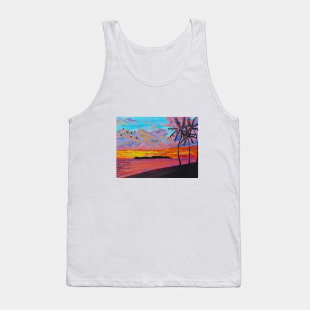 Bleeding sunset Tank Top by Designs by Twilight